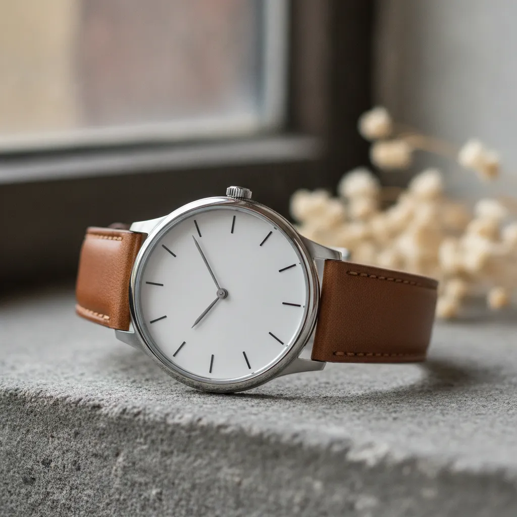 Relógio Meridiano — Caixa 38mm com movimento quartz suíço